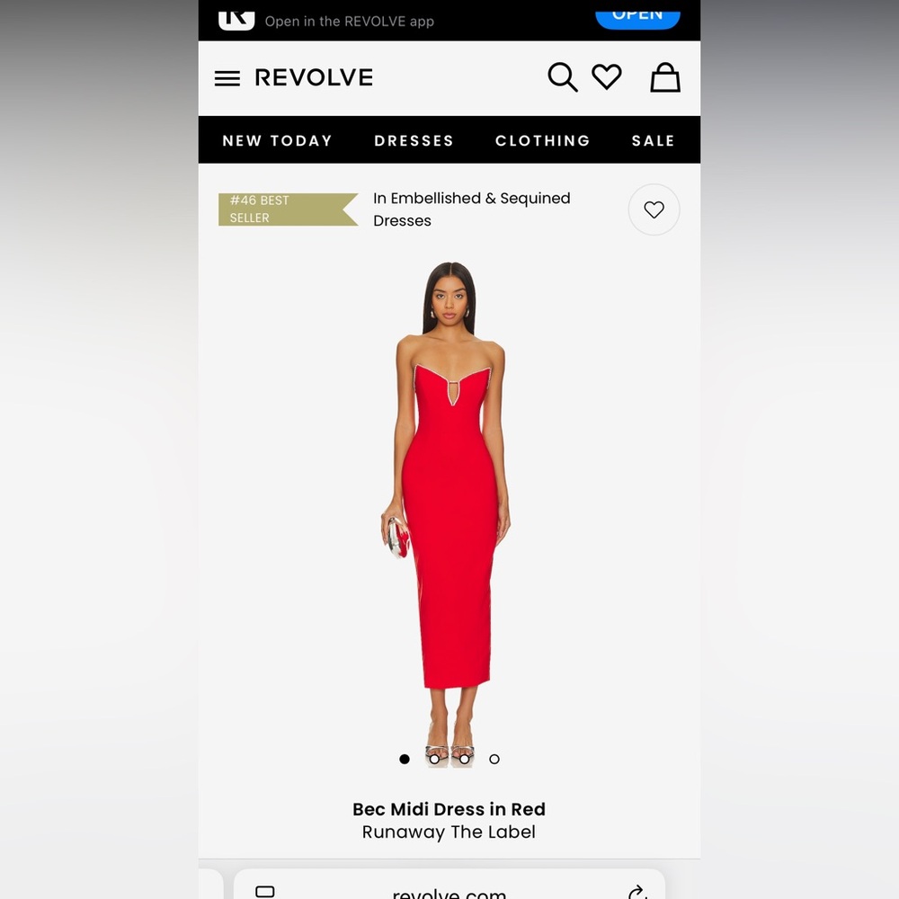 Runway the label dress with Embellished Trim